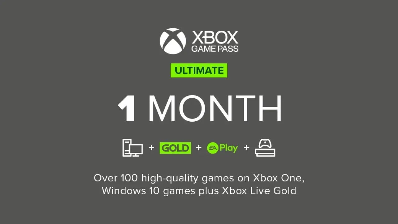 Xbox Game Pass Ultimate Subscription 1 month membership (GLOBAL)